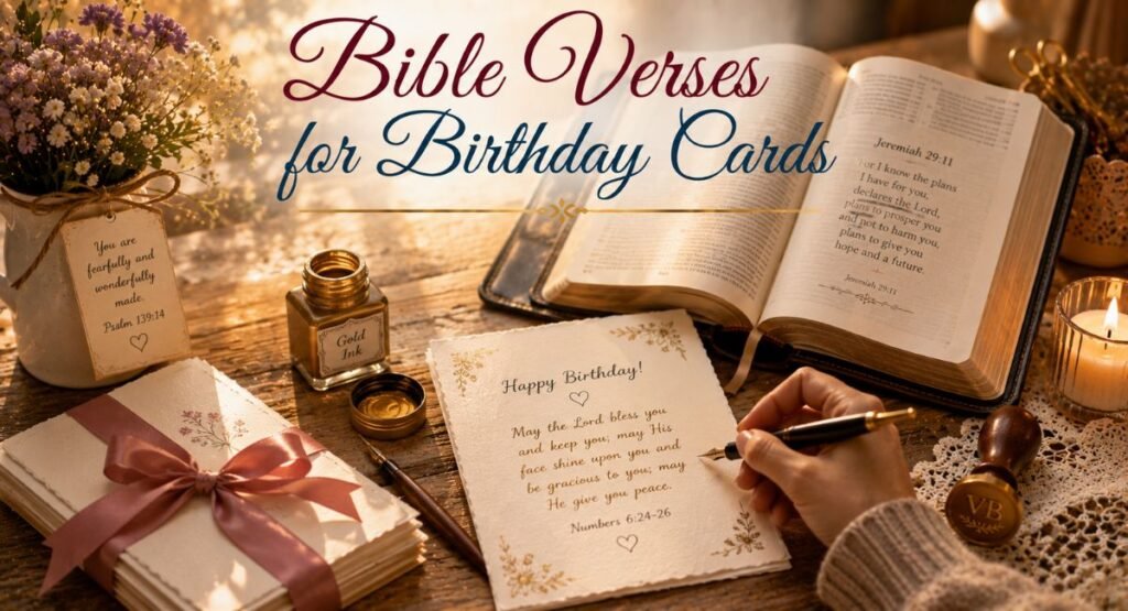 Birthday Bible Verses and Prayers for Cards
