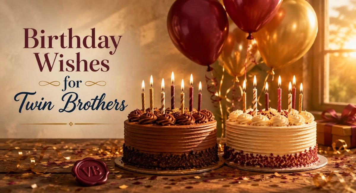 Birthday Wishes for Twin Brothers: Heartwarming, Funny & Memorable Messages