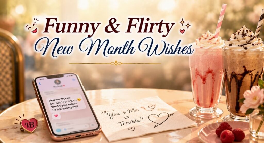 Funny and Flirty New Month Wishes for Your Crush