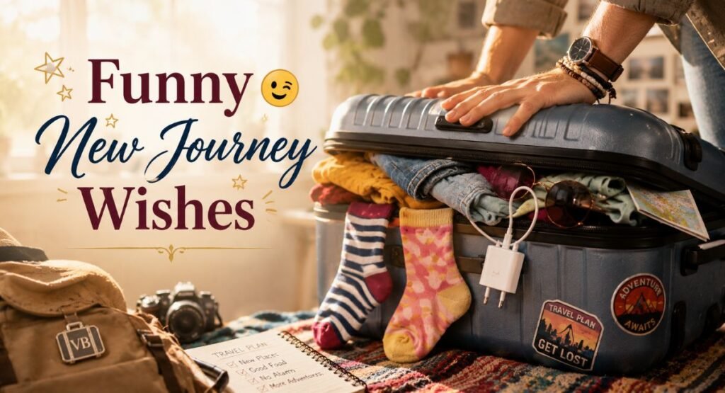 Funny and Lighthearted New Journey Wishes