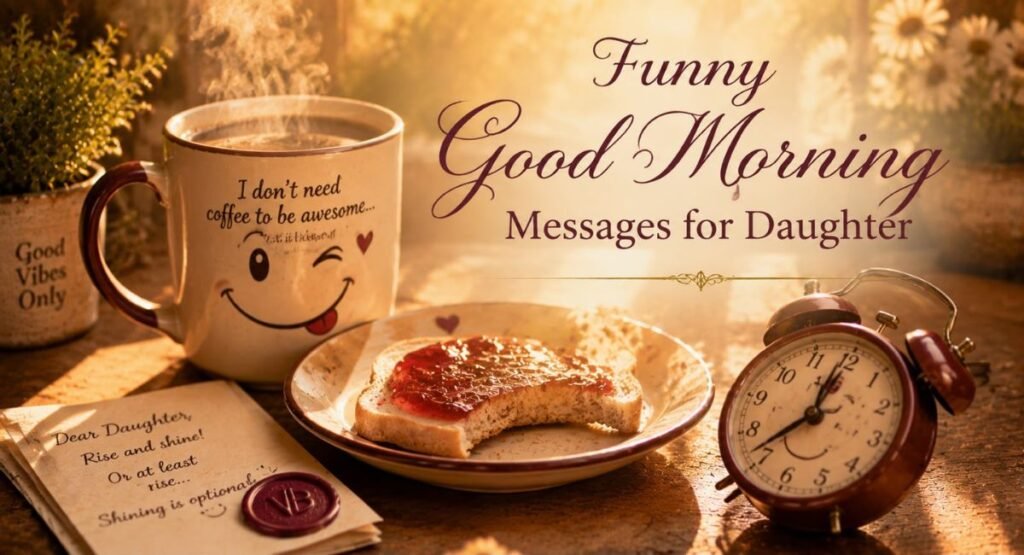 Funny Good Morning Messages for Daughter
