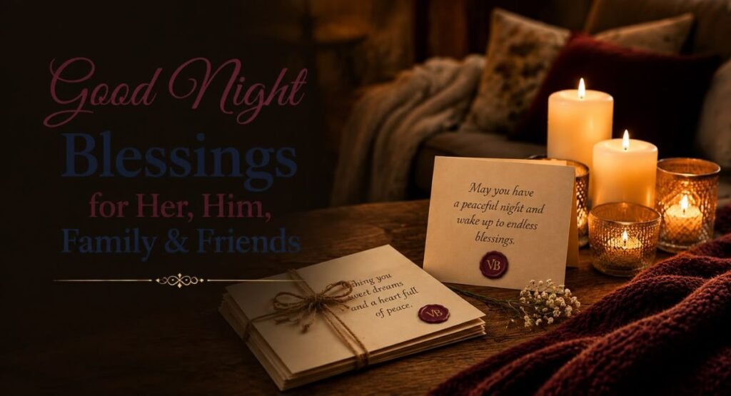Good Night Blessings for Her, Him, Family & Friends