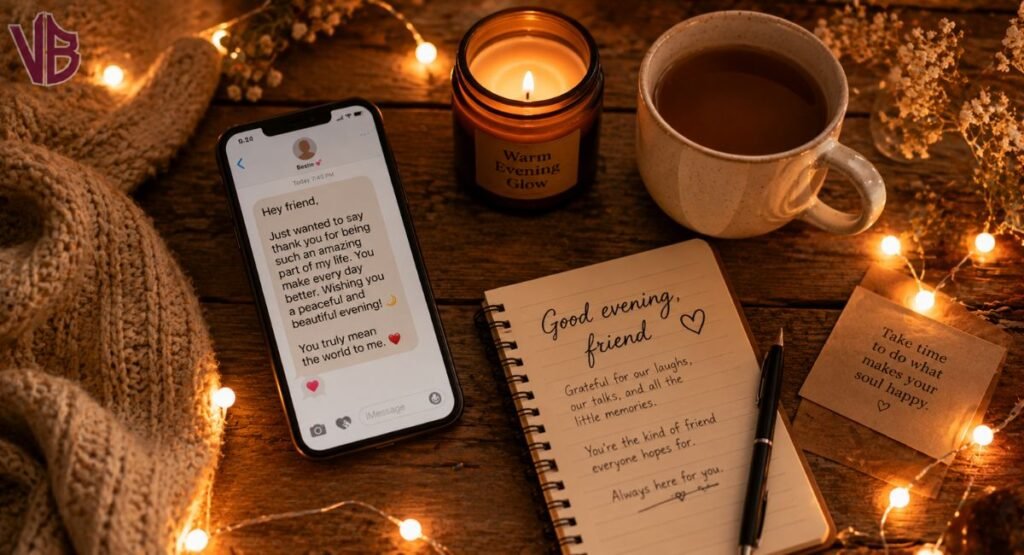 How to Write a Personal Good Evening Message for a Friend