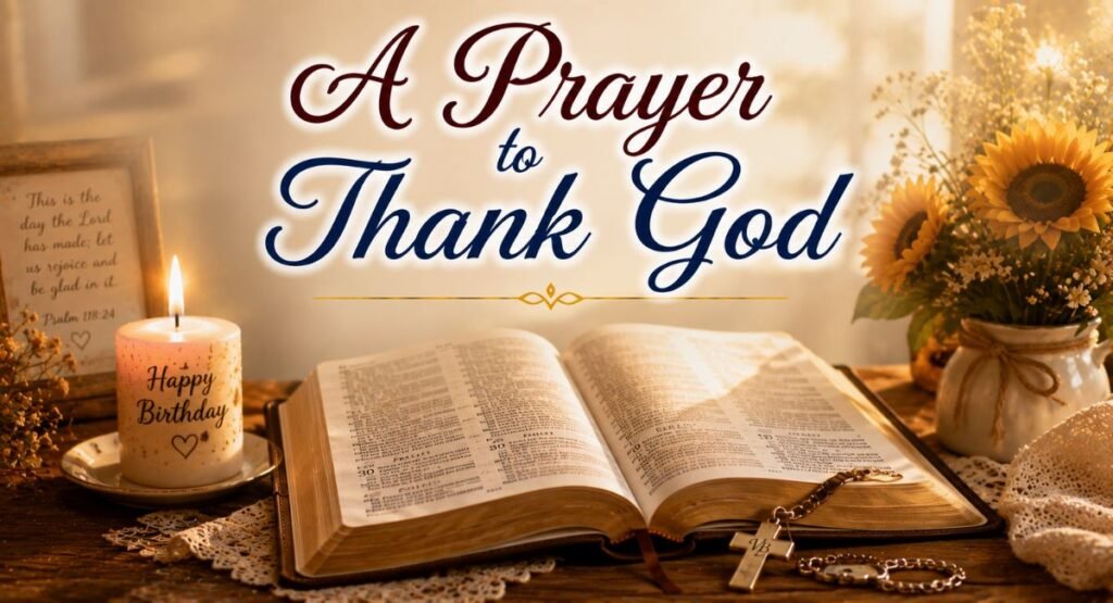 Powerful Birthday Prayer for Myself to Thank God